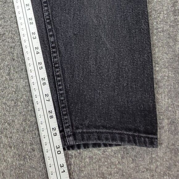 Vintage Wrangler For Women Jeans 18 x 32 Black High Waist Tapered Mom Denim - Picture 6 of 12